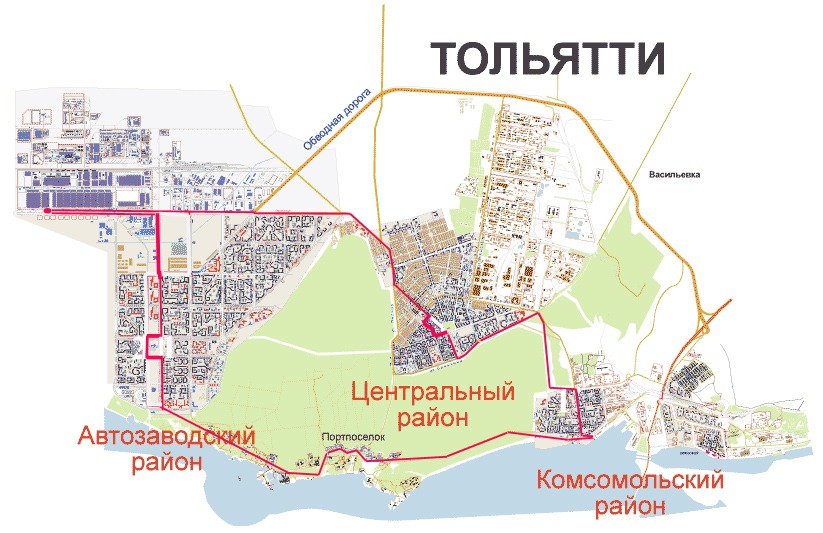 схема турмаршрута - карта