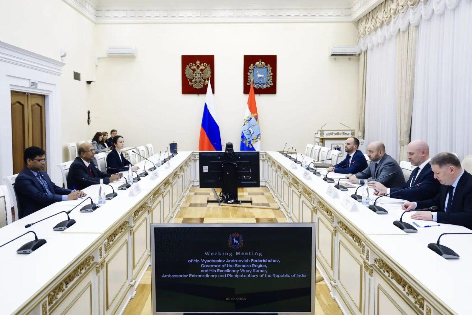 Фото: Вячеслав Федорищев в Самаре встретился с послом Индии — Портал «НеСлухи.рф» (nesluhi.info) Вячеслав Федорищев в Самаре встретился с послом Индии — Портал «НеСлухи.рф» (nesluhi.info)